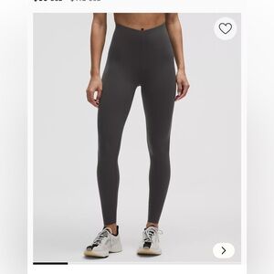 Lululemon glow up 28” Leggings graphite gray size 6